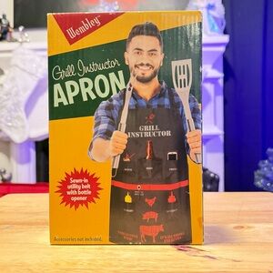 Wembley Grill Instructor Apron - Black and Red